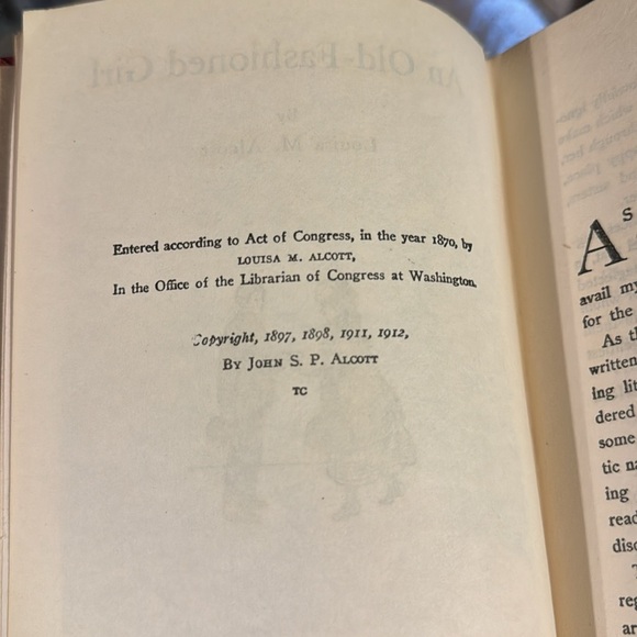 Vintage Rare 1912 Copy Louisa May Alcott’s “An Old Fashioned Girl” See Photos - Picture 8 of 11
